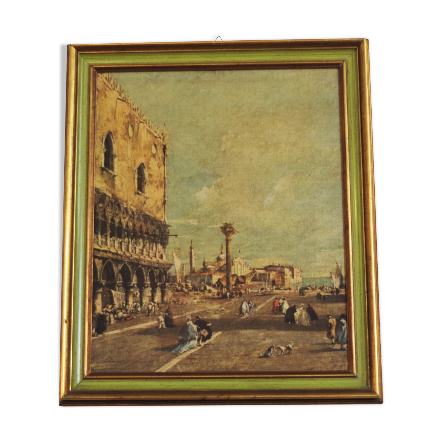 Paysage représentant Venise, années 1960, ensemble de 2