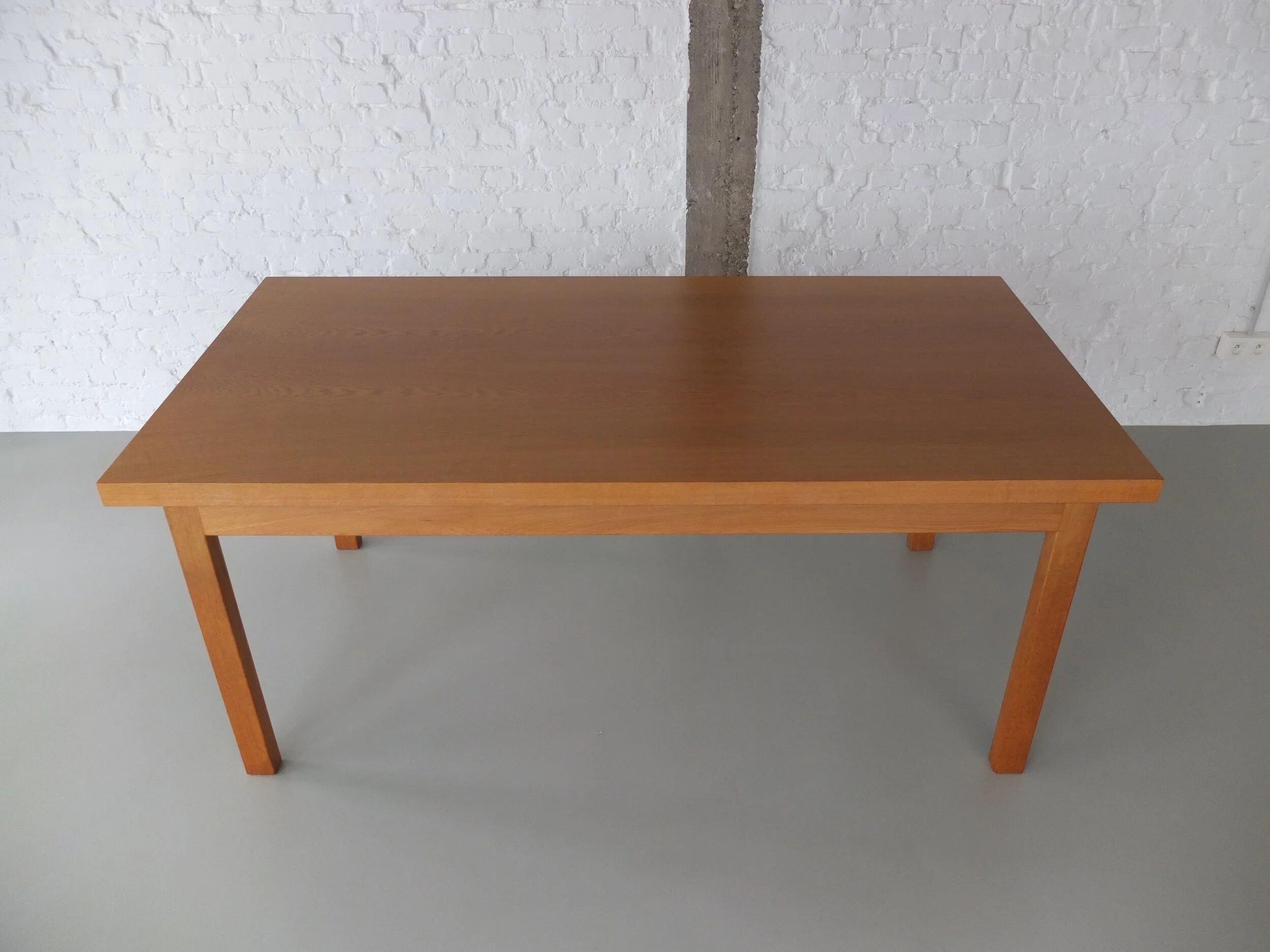 Dining set in natural oak by Meubelatelier Vanda, 1970s