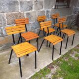 Slatted chairs 50s