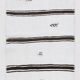 White Brown Striped Turkish Runner Rug, 70x310Cm