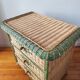 Wicker chest of drawers, 1970s-80s