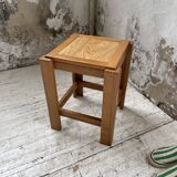 Solid elm stool Maison Regain