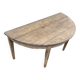 Ancienne table en bois demie lune