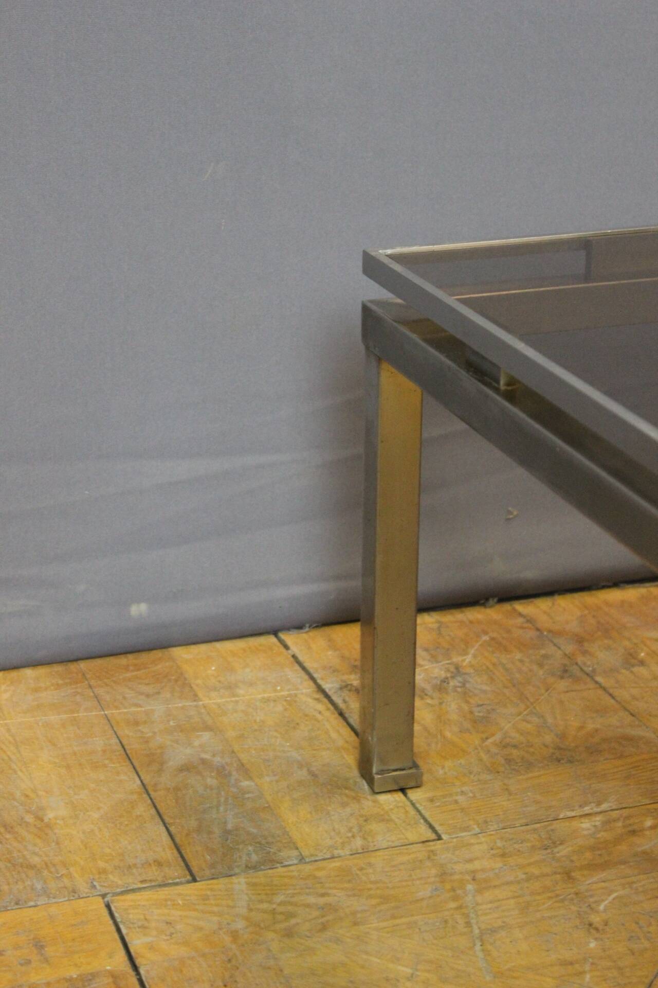 Table Basse carrée par Guy Lefèvre pour la maison Jansen vers 1970