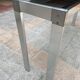 Console en inox et verre fumé - 1970