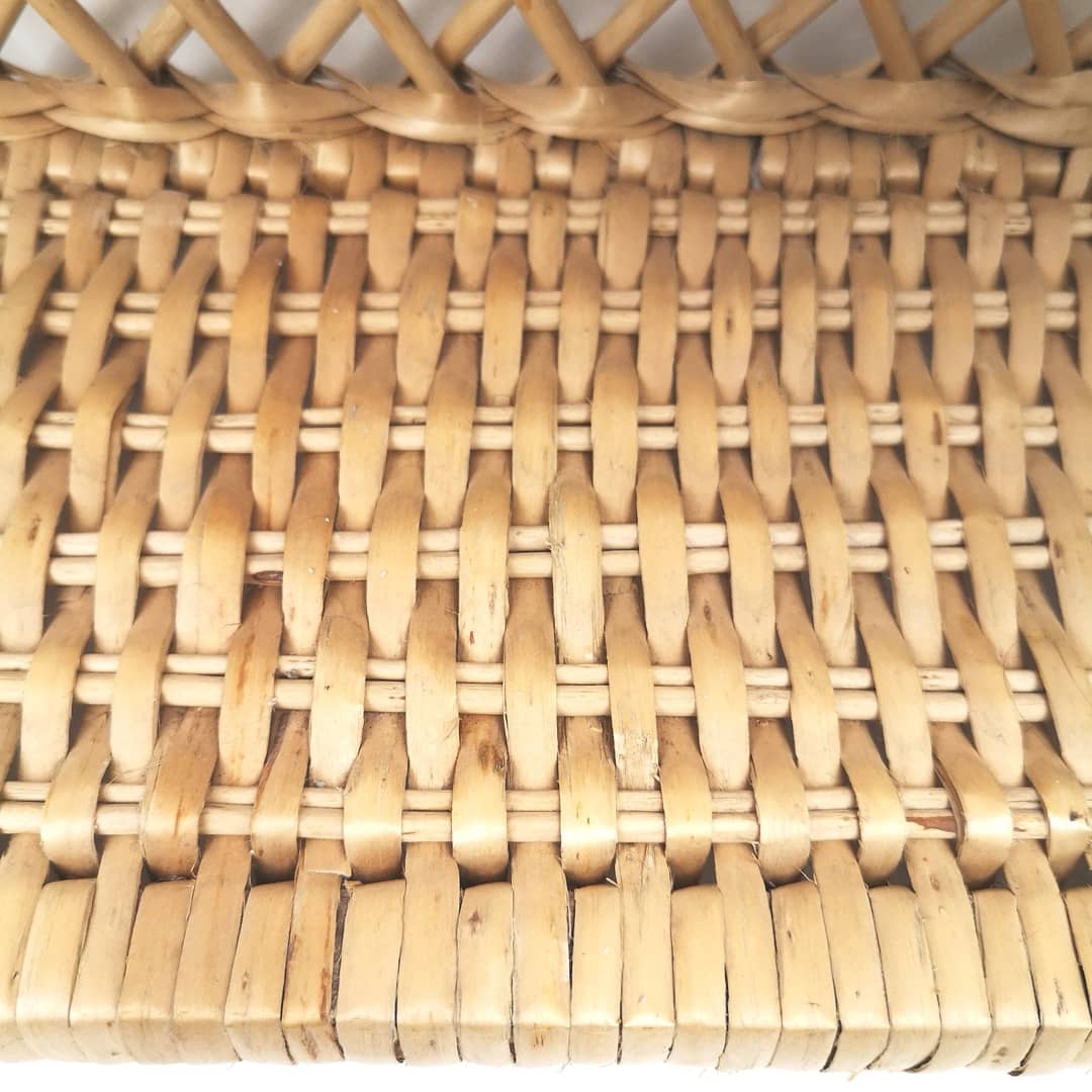 Vintage rattan shelf