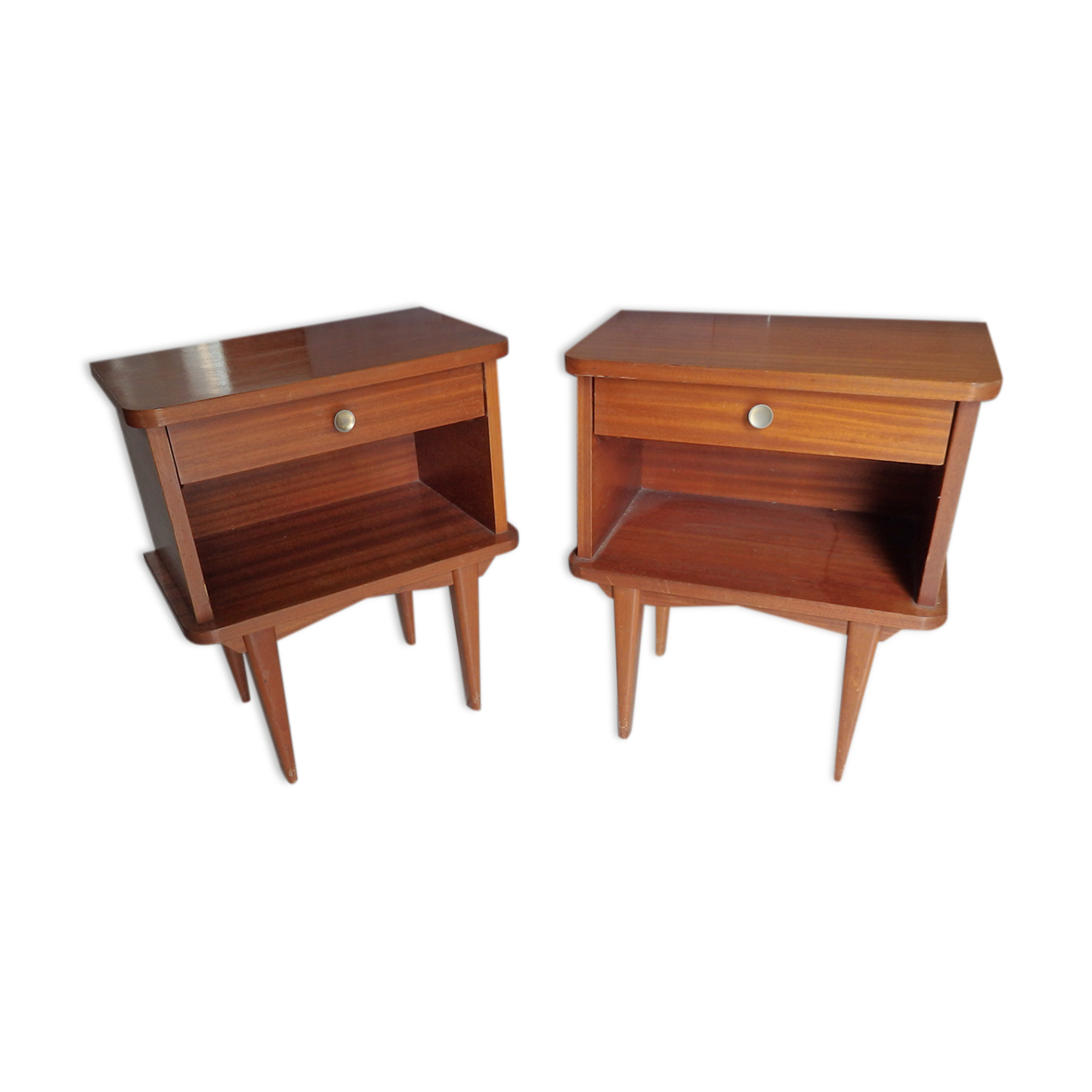 Pair of vintage bedside tables