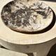 Very large empty pocket or dish in petrified wood
