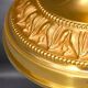 Bronze Gilt Bouillotte Lamp with Pleated Shade