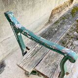 Ancien banc de jardin vintage en fonte