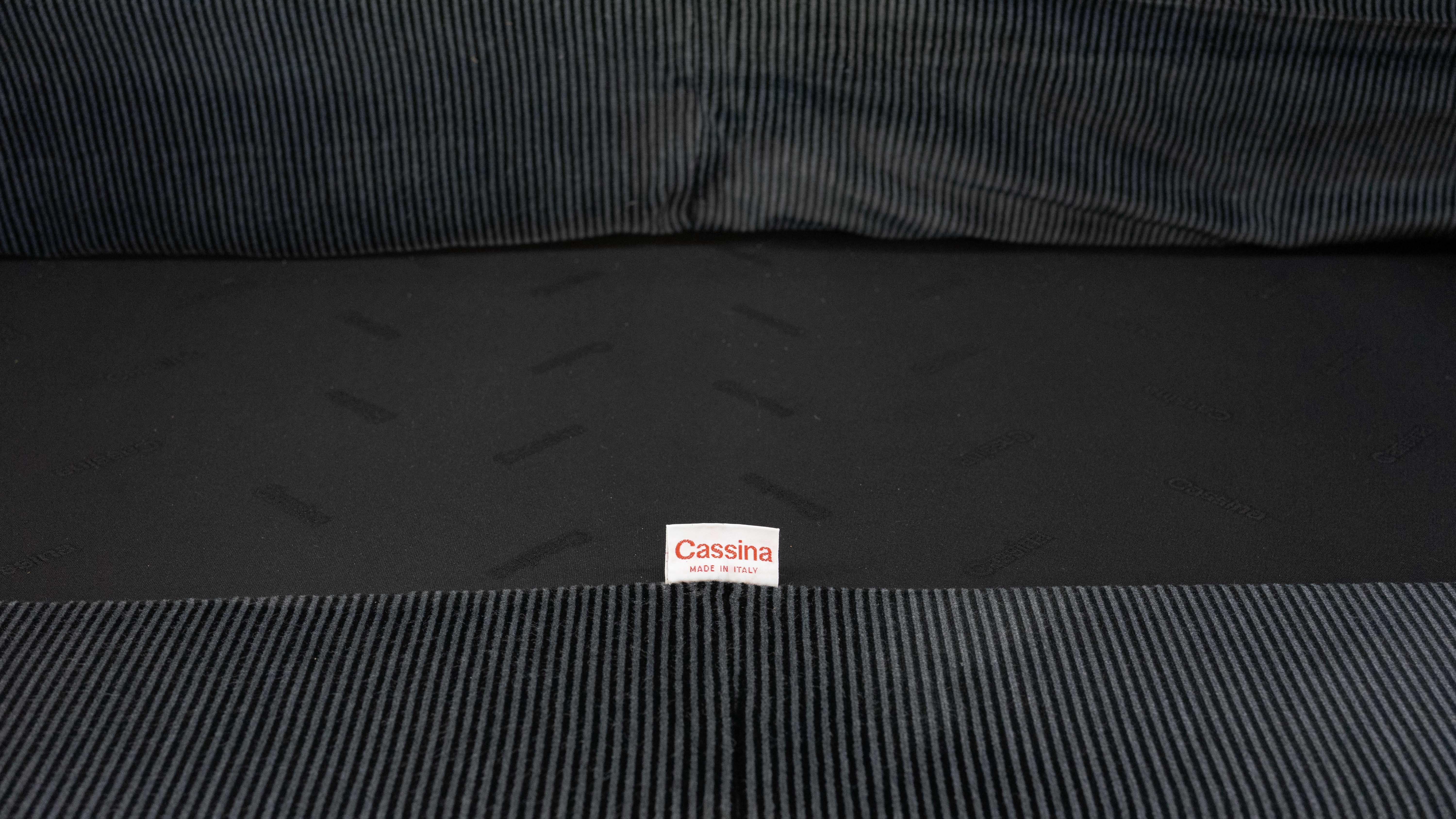 2-seater sofa & footstool maralunga by Vico Magistretti, Cassina