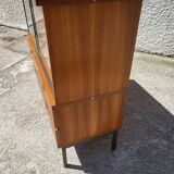 1960 vintage furniture teak plate showcase chest