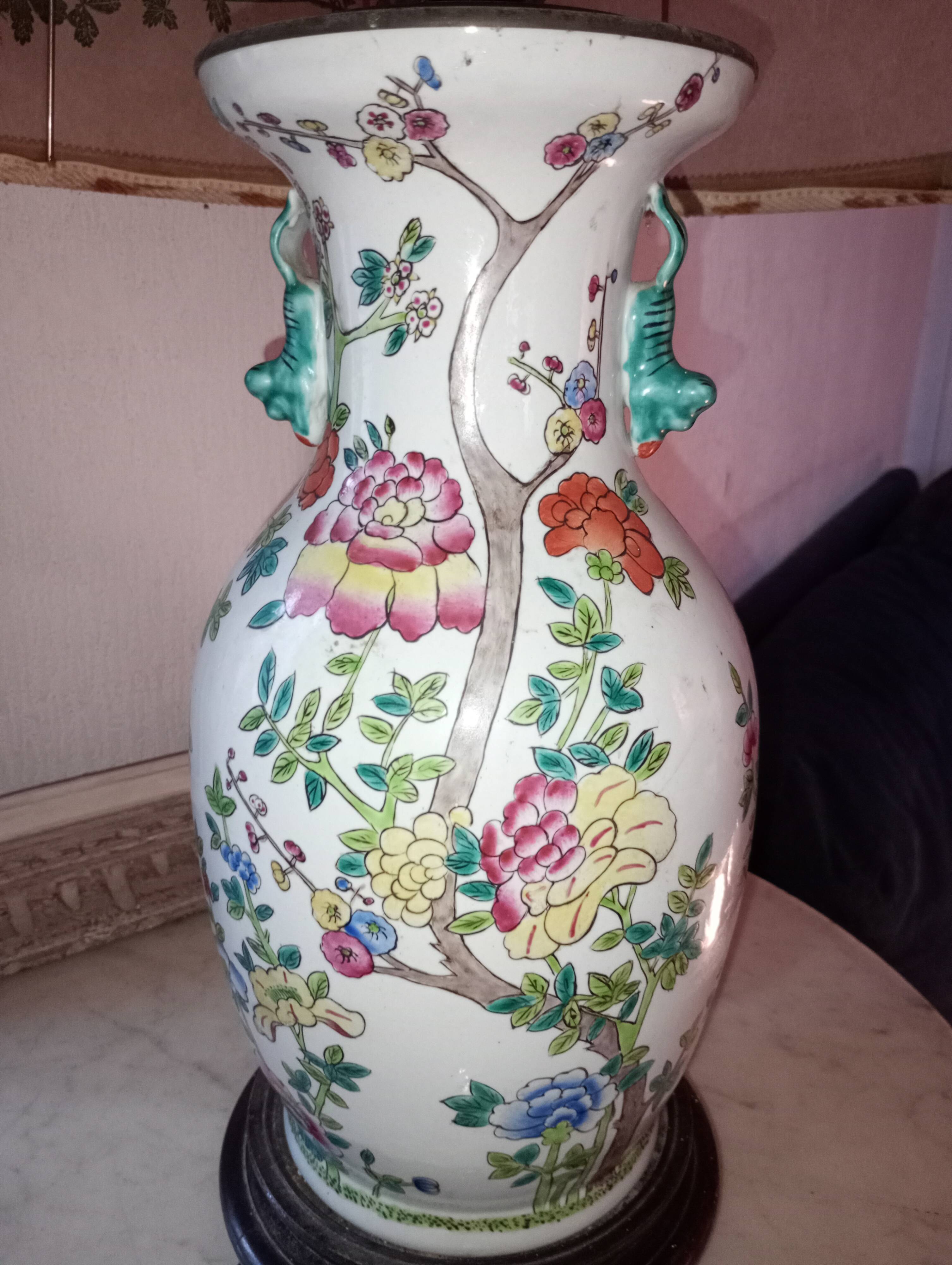 Ancienne lampe chinoise. Vintage.