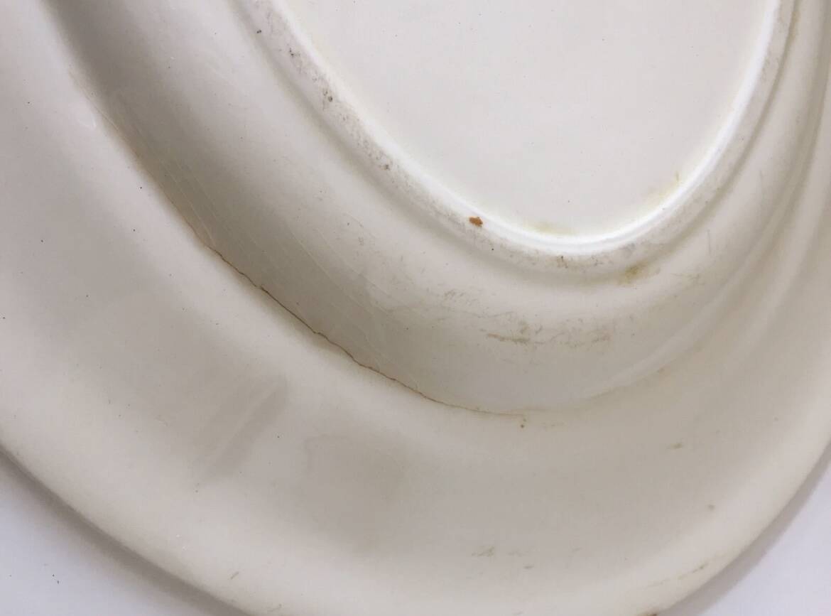 Longwy Terre de Fer bird serving dish? 19th century