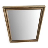 Classic rectangular mirror in gilded wood