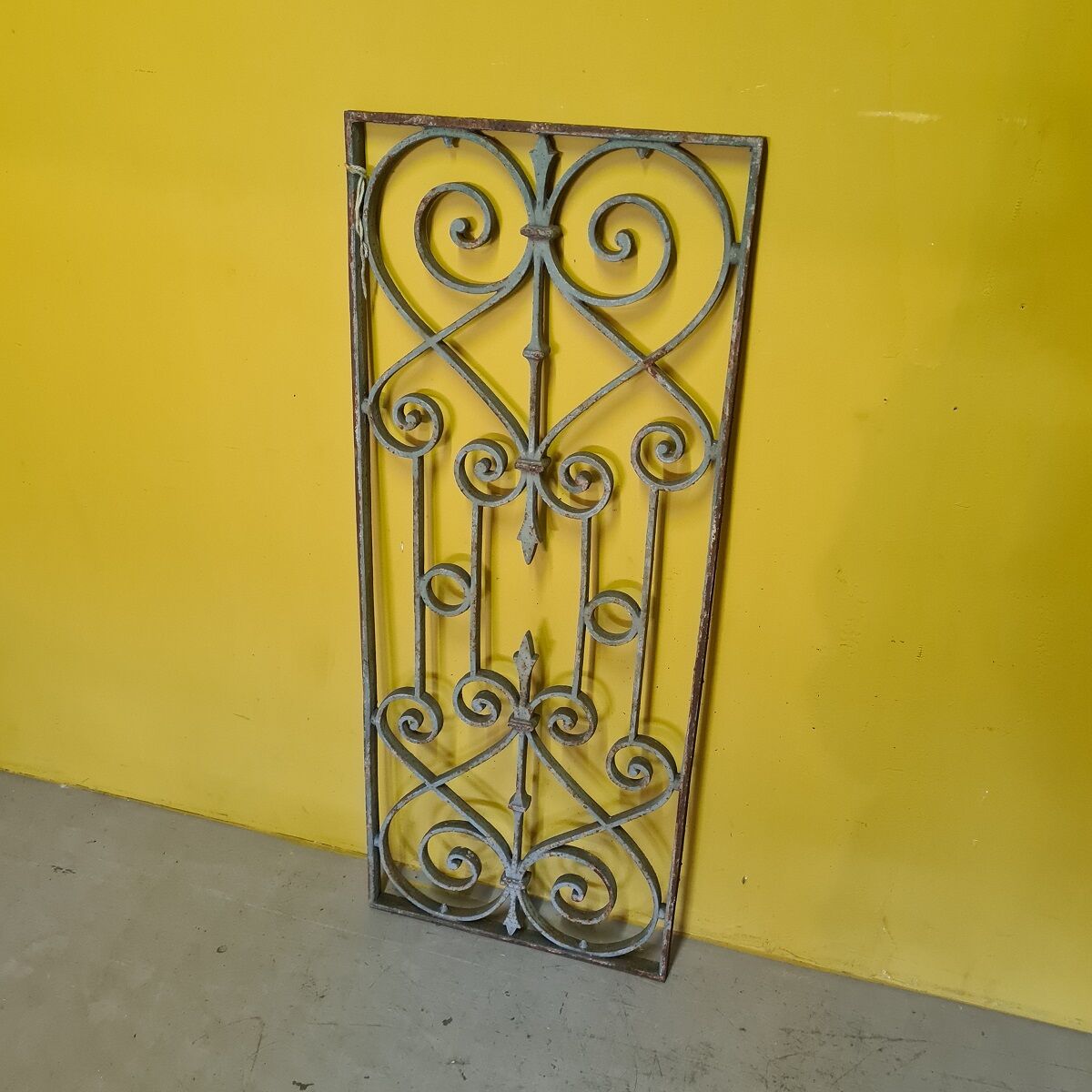 Antique Classical French Cast Iron Door Fence, from around 1900.