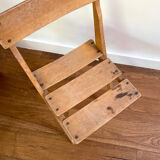 Scandinavian vintage wooden chair for children