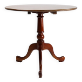 Vintage English Round Tilt Top Table in Cherry, 1950s