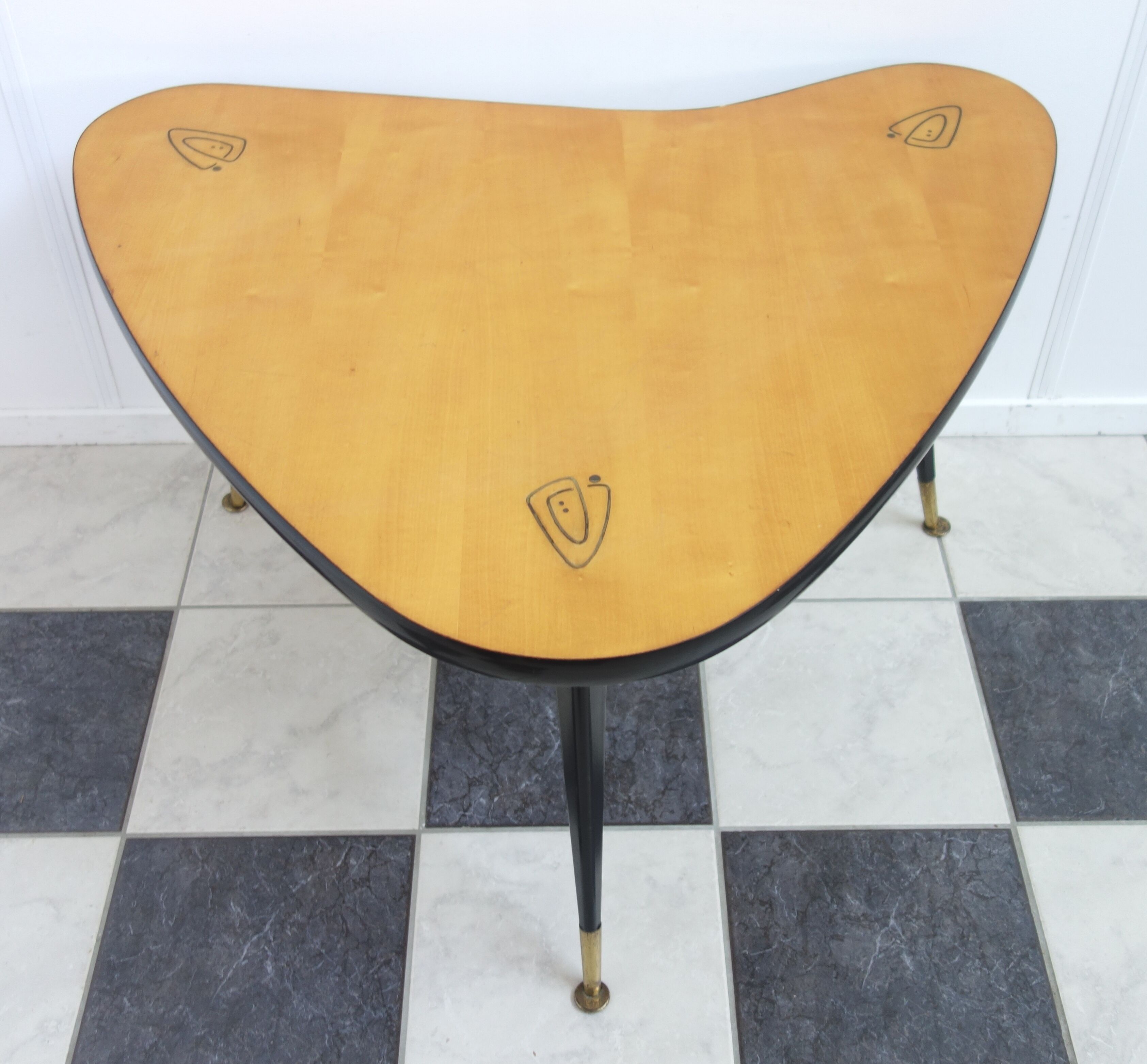 Boomerang shape coffee table 1950