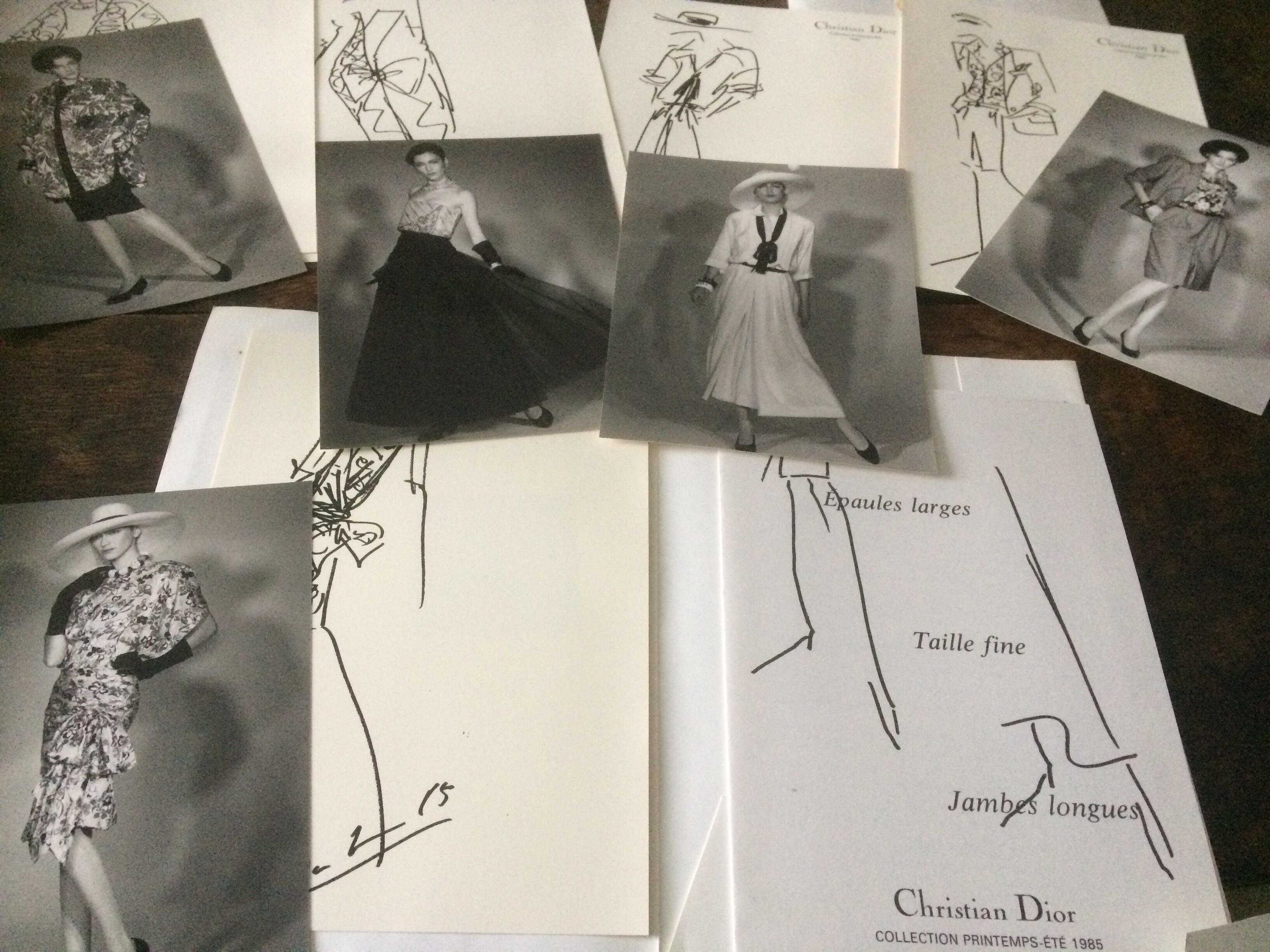 Christian Dior: pretty fashion illustration press collection spring - summer 1985