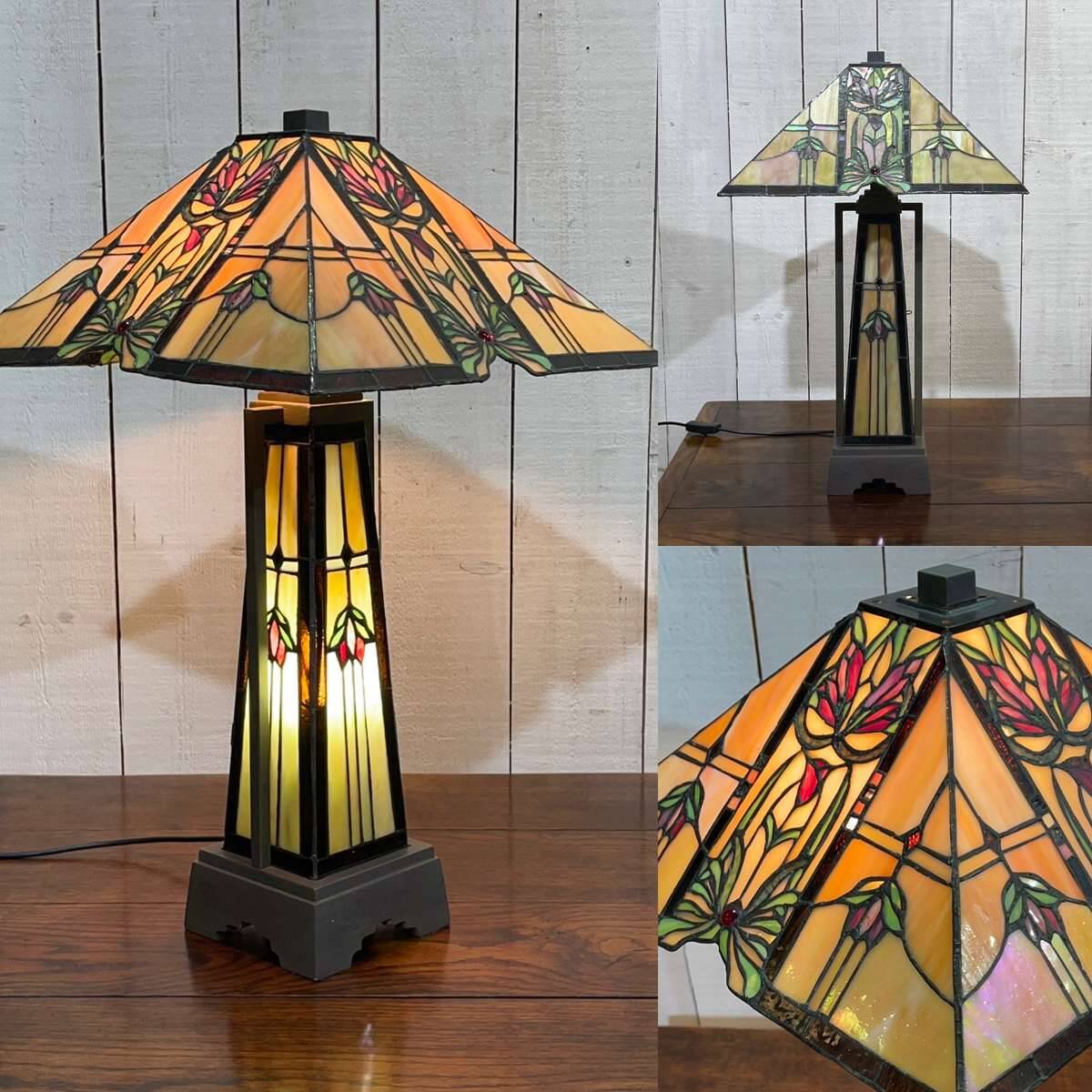Modern Tiffany style lamp with Art Deco decor