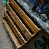 Empire period walnut chest of drawers