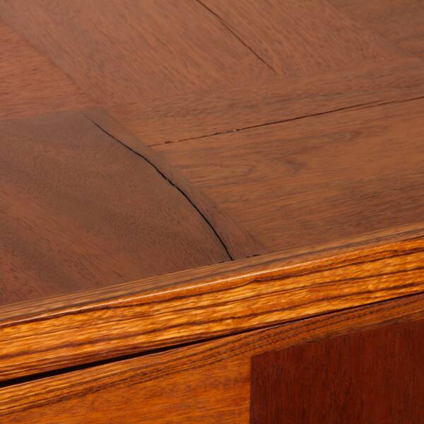 Large solid wood sideboard, modernist work from the 1950s.
