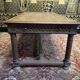 Gothic style dining table - Louis XIII walnut