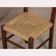 Paire de chaises rustiques en bois et corde, 1940