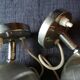 2 appliques lamps spot balls eye ball aluminum Aluminor