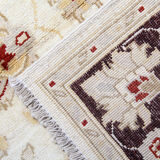 Traditional ceam wool ziegler rug handwoven floral carpet- 106x150cm