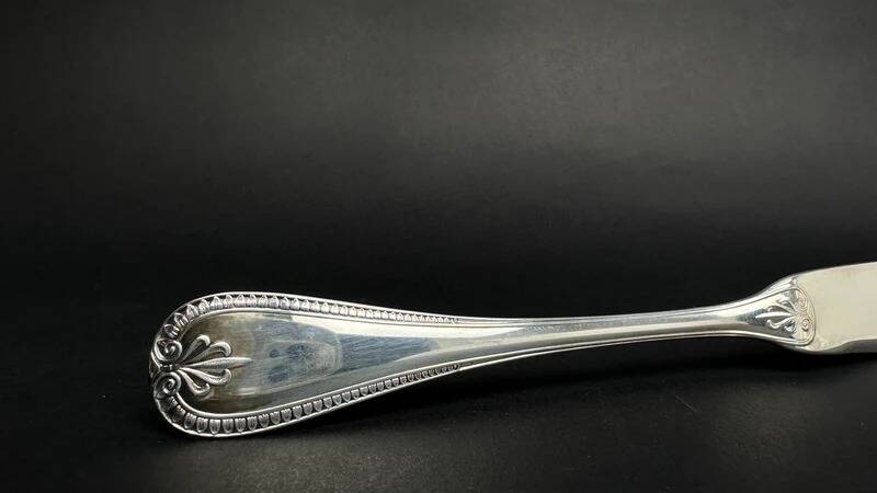 Christofle, Malmaison model, set of 8 fish cutlery.
