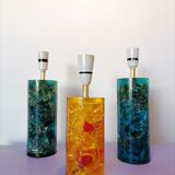 Lampes en résine fractale 1970