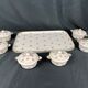 Rovina Epinal service to jars of porcelain cream early twentieth century