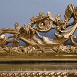 Important mirror with parcloses, Louis XVI style – late 19th century