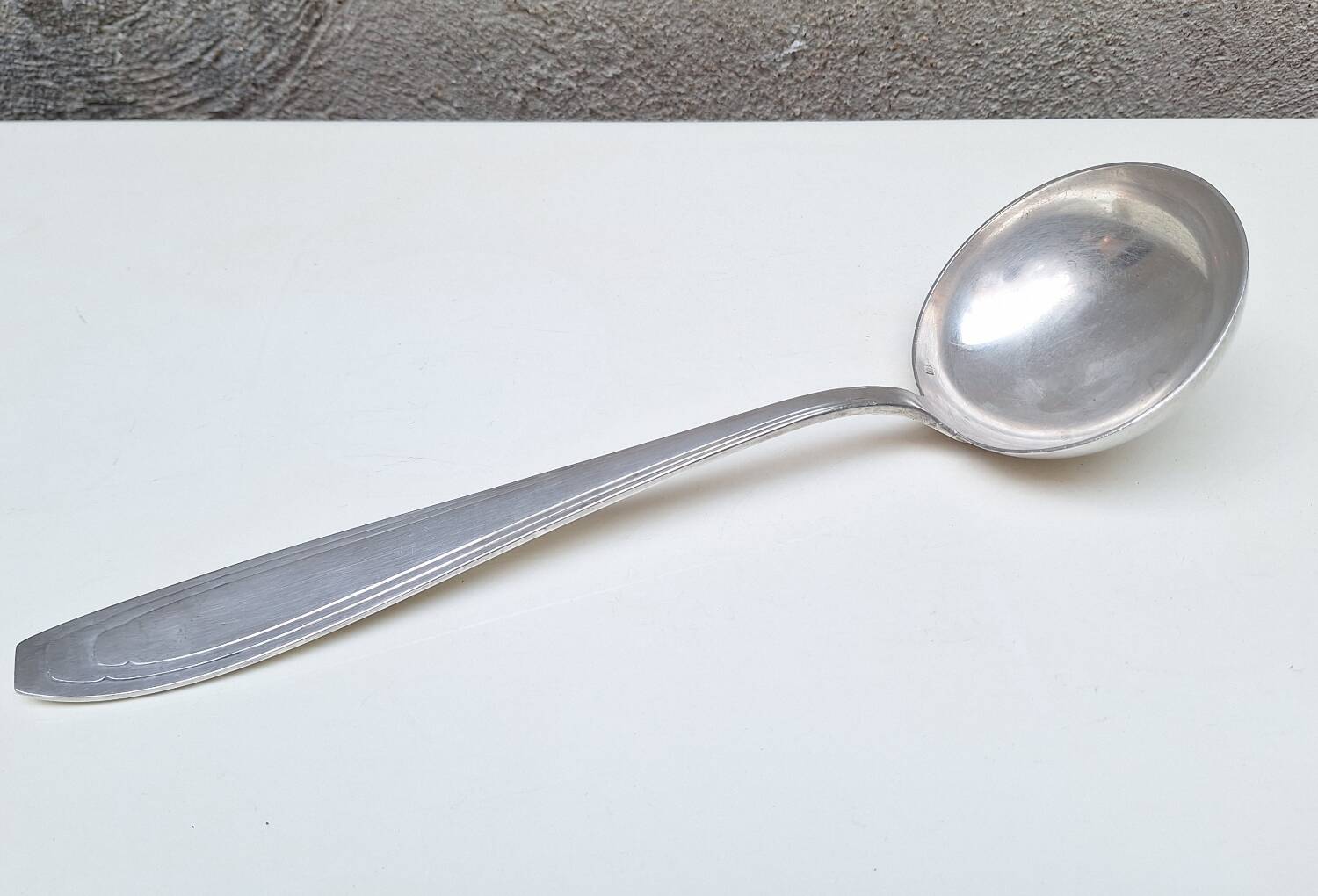 Apollo silver-plated metal ladle