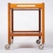 Mid-Century Modern Danish Bar Cart by Hans J. Wegner for Andreas Tuck, 1950s