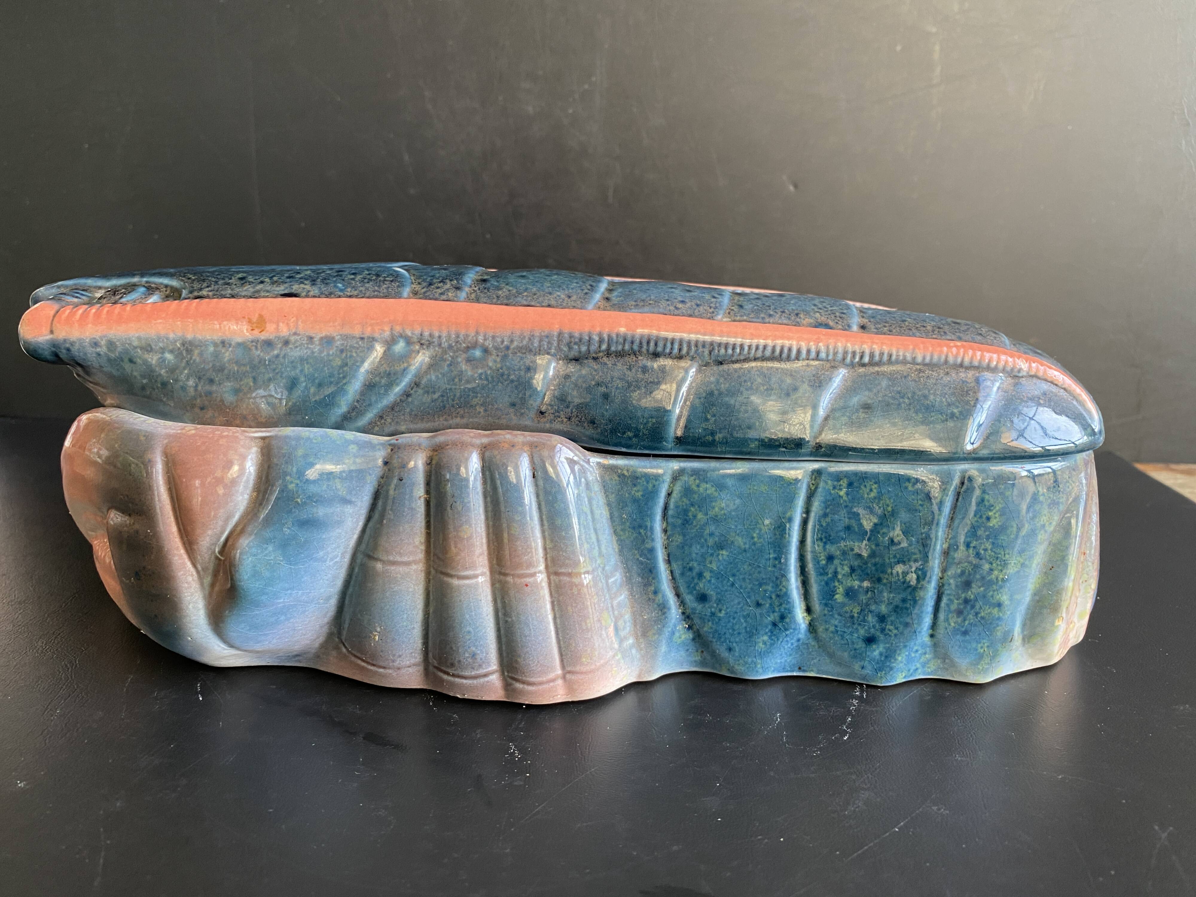 Lobster Terrine Vintage Ceramic - Michel Caugant