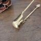Golden metal sugar tongs