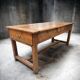 Farm table, monastery, solid oak 19th century or earlier.