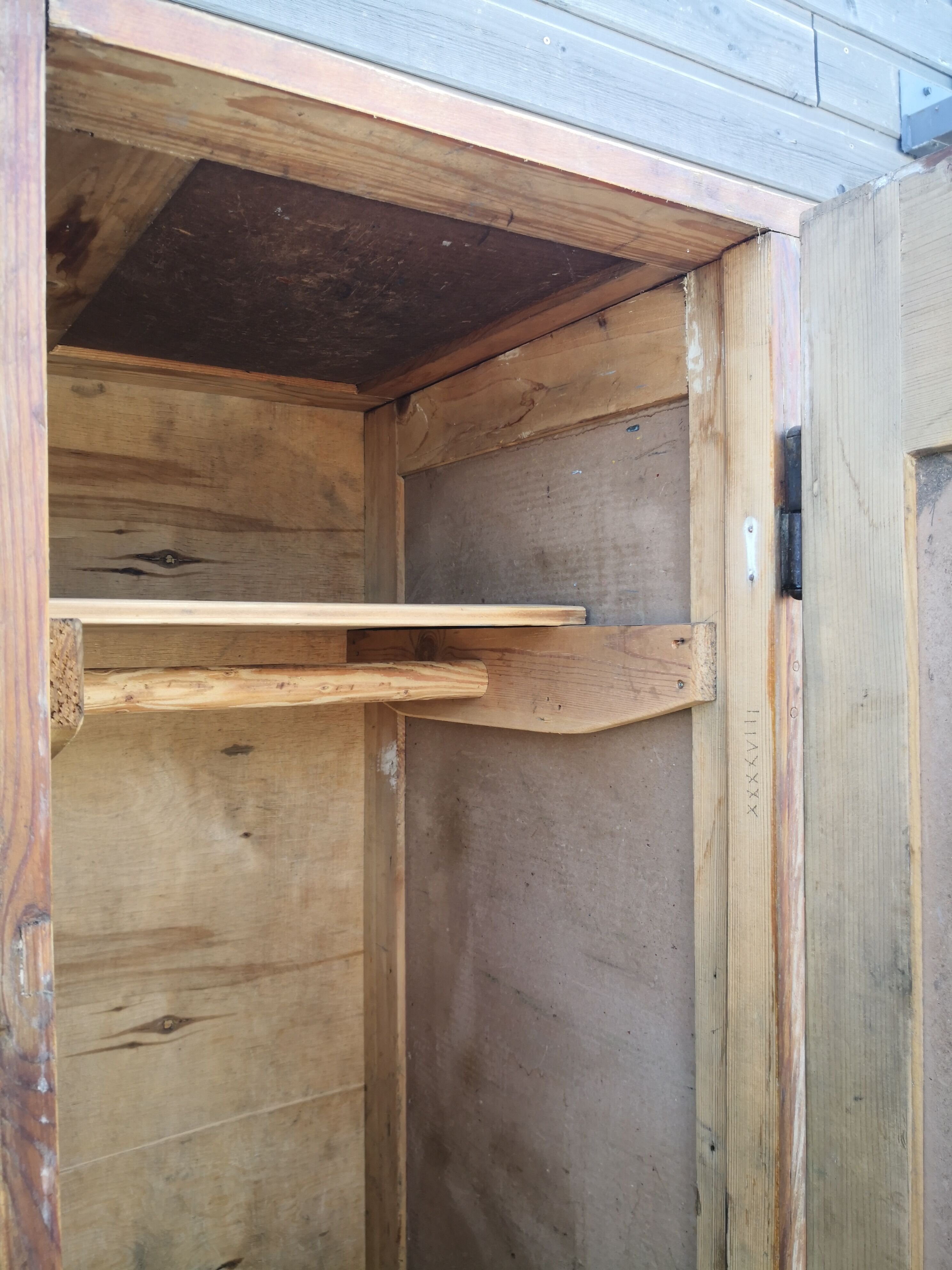 Coat rack cloakroom, Vintage wooden wardrobe