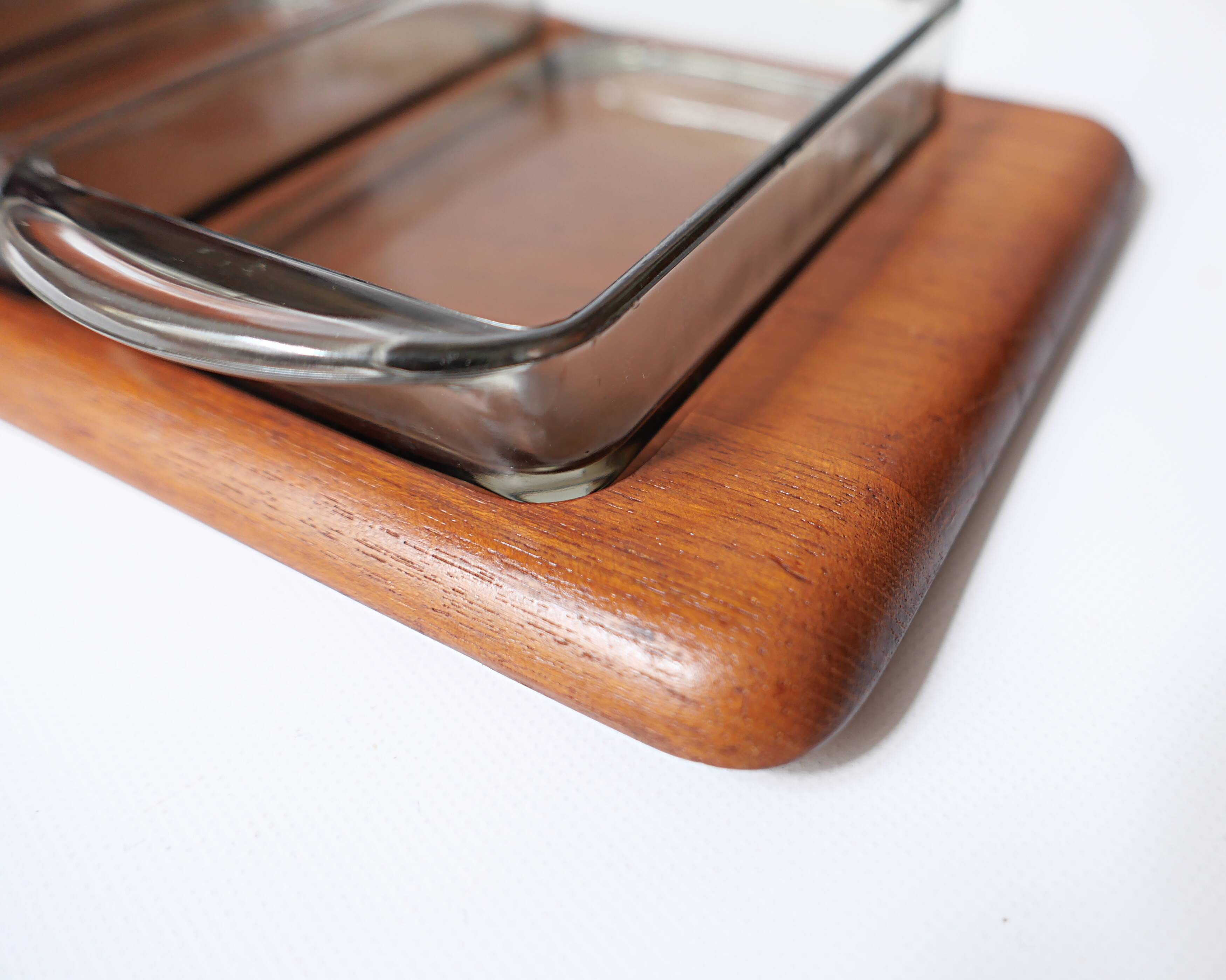 Plateau  aperitif en teck design scandinave digsmed 1960
