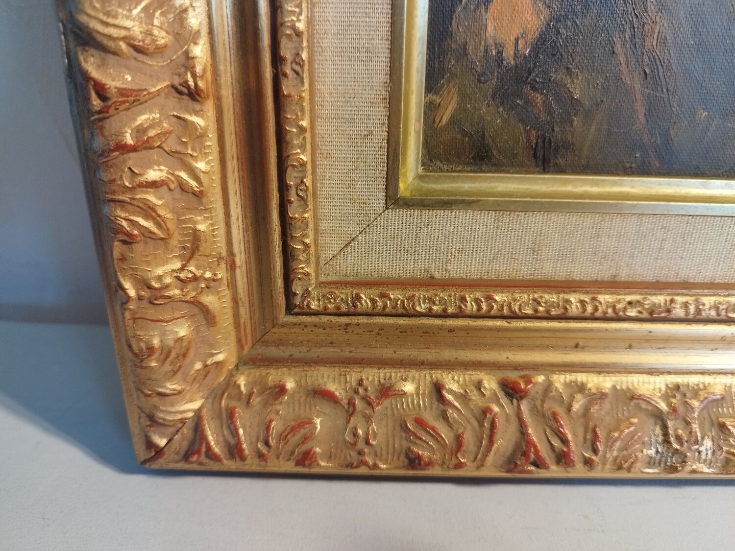 Oil on canvas "In the Crowd" by Victor Prokopenko - Wooden frame