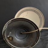 Bauhaus desk lamp, modernist in gilded brass, 1940s