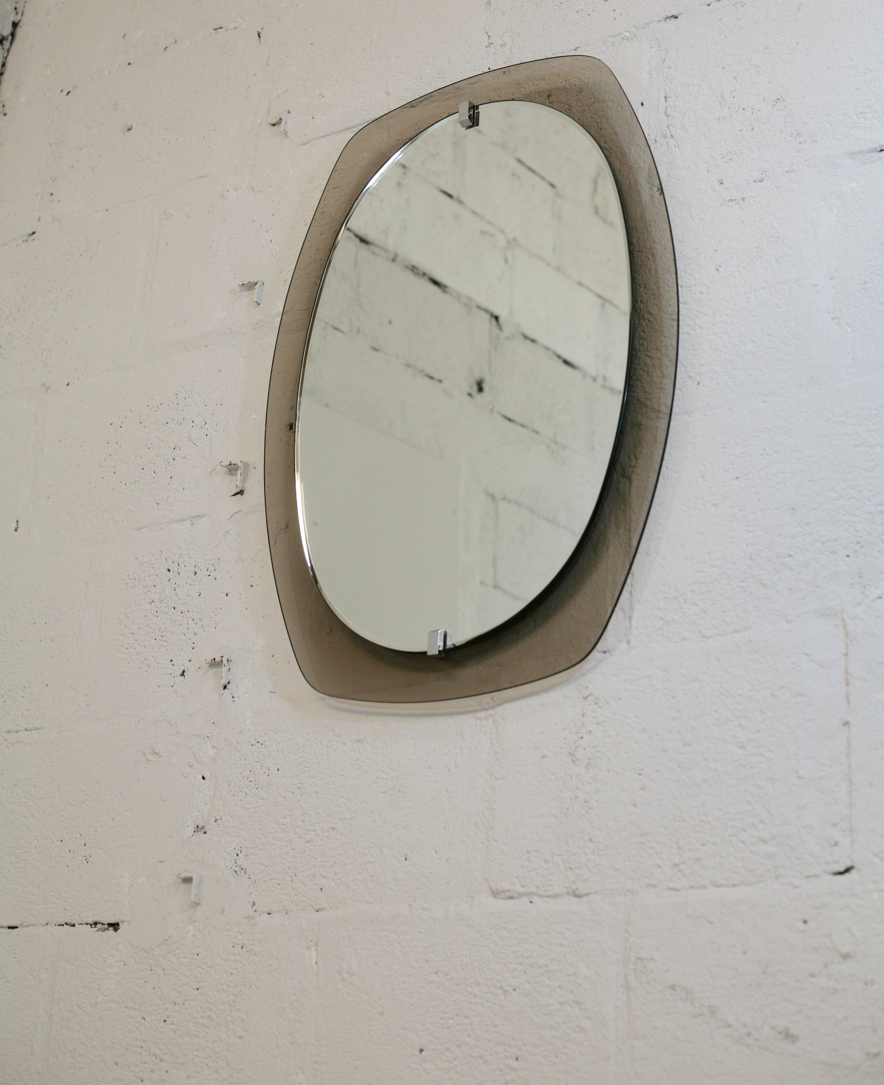 Wall mirror Vecca, Italy, circa 1970 60x81cm