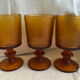 Amber stemware