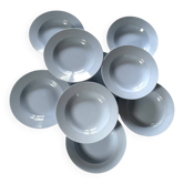 Assiettes creuses bleues Sarreguemines