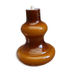 Suspension vintage en opaline marron-caramel 60's