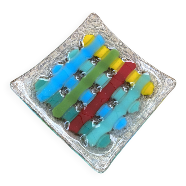 Coupelle Design en Verre Fusionné – Pièce d’Artiste Signée