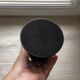 2 bougeoirs boule métal noir 23.5 cm